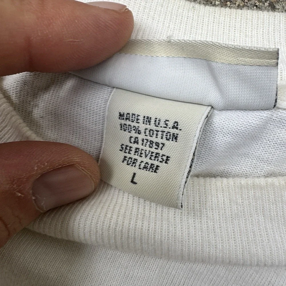Vintage 80s 90s Banana Republic Pocket Tee Shirt Single Stitch Large Made in USA